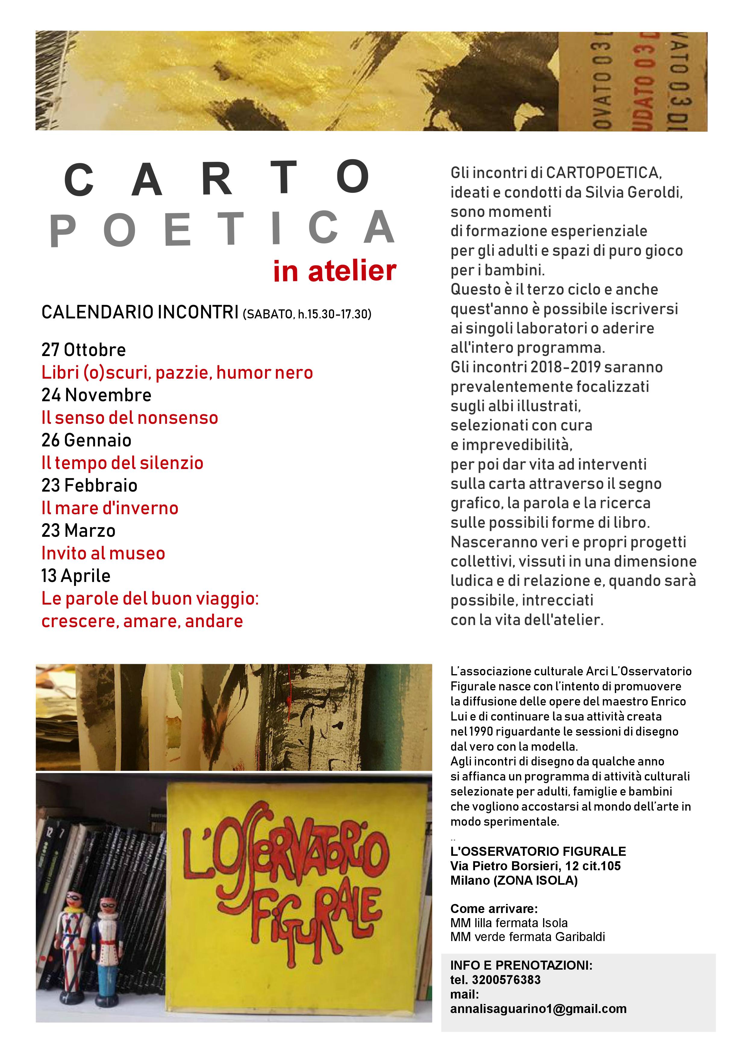 OSSERVATORIO FIGURALE _Calendario 2018 2019