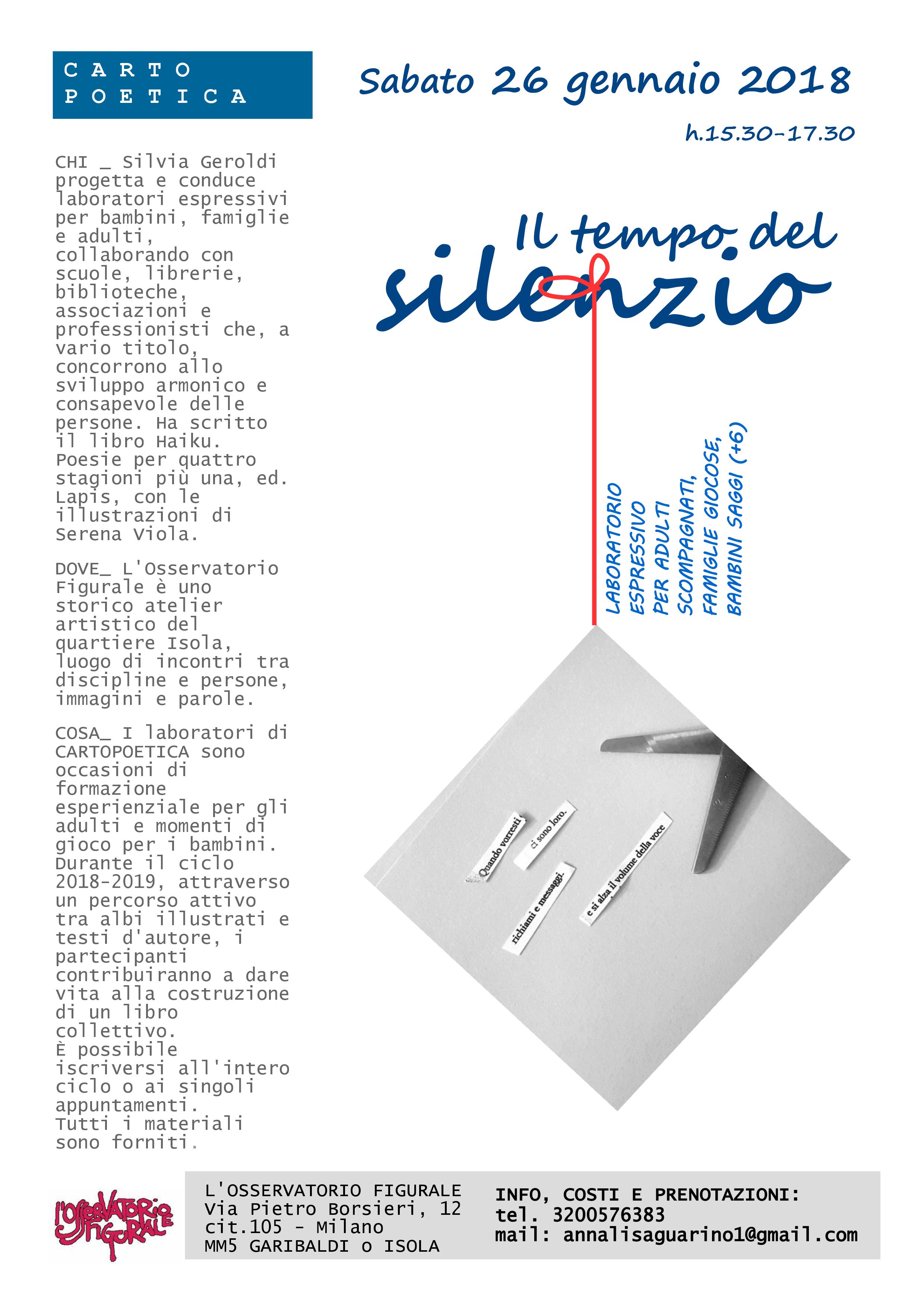 osservatorio figurale_il tempo del silenzio_gennaio